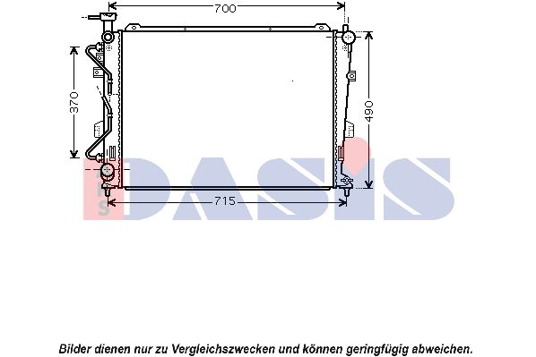 AKS DASIS Radiators, Motora dzesēšanas sistēma 510097N